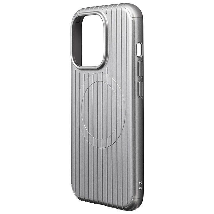 GRAMAS COLORS Rib ショックプルーフケース メタリックグレー iPhone 15 Pro_1