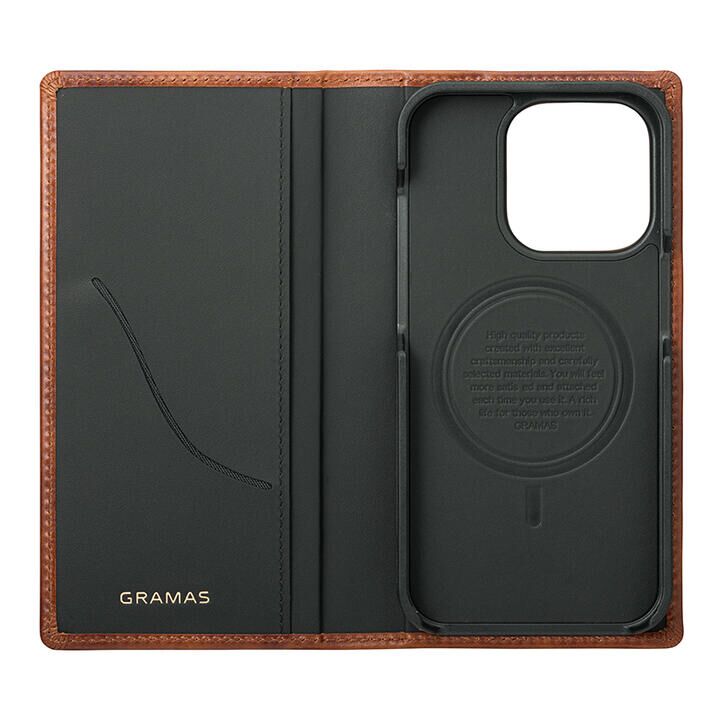 GRAMAS G-FOLIO ミュージアムカーフレザー フォリオケース iPhone 15 Pro