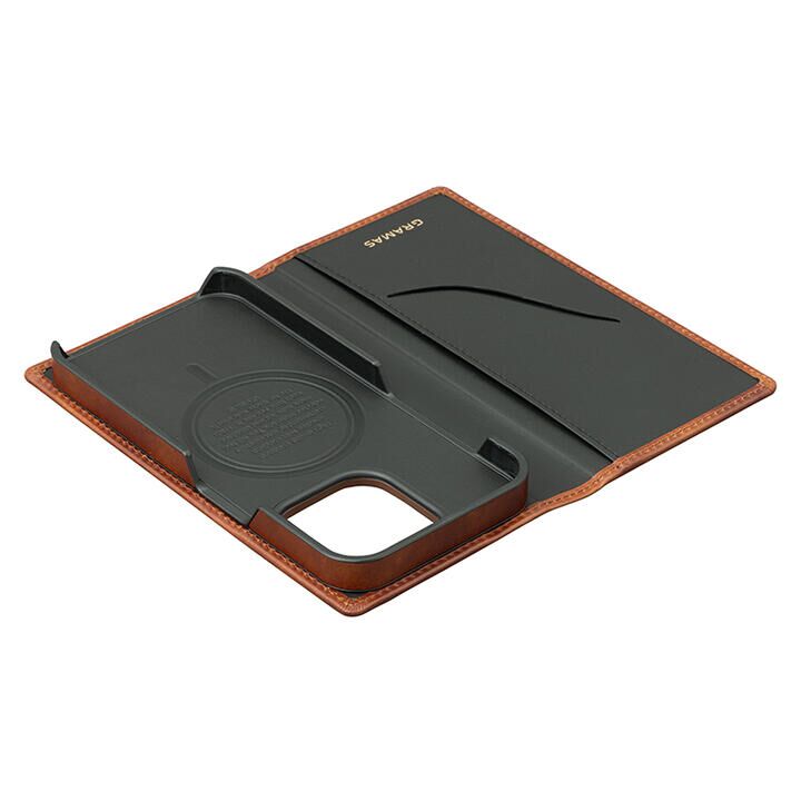 GRAMAS G-FOLIO ミュージアムカーフレザー フォリオケース iPhone 15 Pro