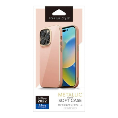 Premium Style メタリックフレーム ソフトケース iPhone 14 Pro