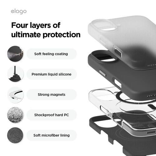 elago MAGNETIC SILICONE CASE iPhone16