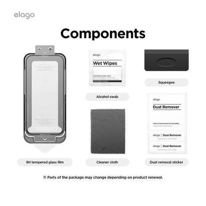 elago TEMPERED GLASS PROTECTOR iPhone16 Pro Clear
