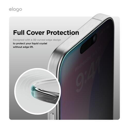 elago PRIVACY GLASS iPhone16 Pro Clear