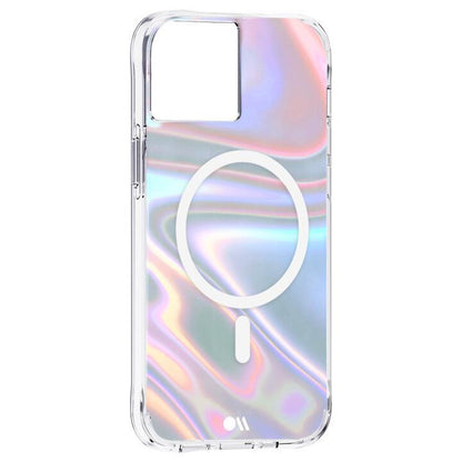Case-Mate 抗菌・3.0m落下耐衝撃 Soap Bubble Iridescent MagSafe対応 iPhone 13
