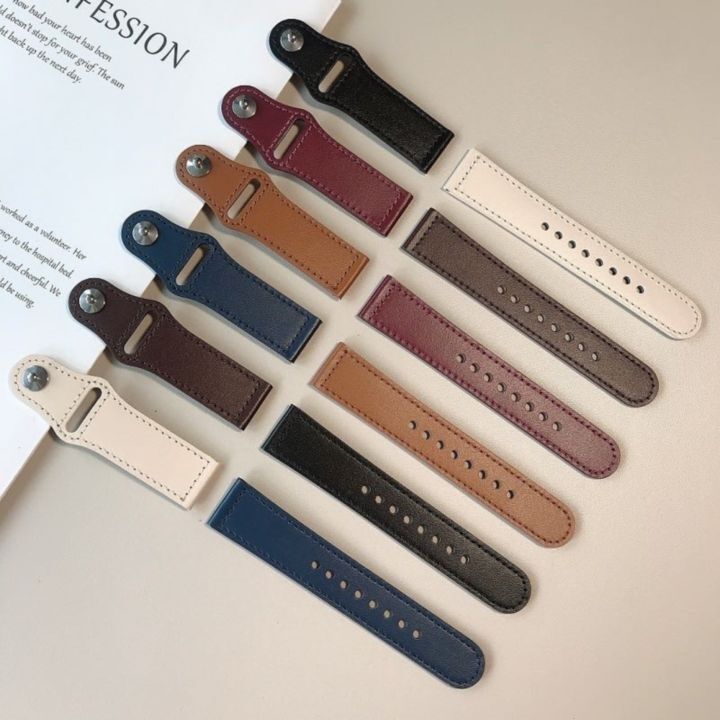 ピンバックル レザー Lite Apple Watch 42/44mm （金具：銀）