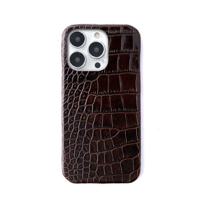 ABBI SIGNATURE LIPARI イタリアンレザー MagSafe対応バックカバー ダークブラウン iPhone 15 Pro_1