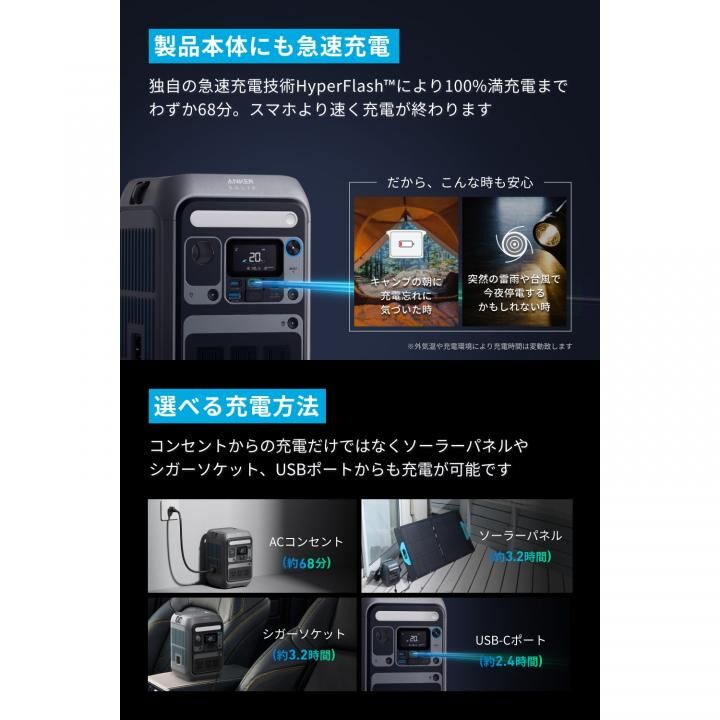 Anker Solix C300 Portable Power Station ポータブル電源