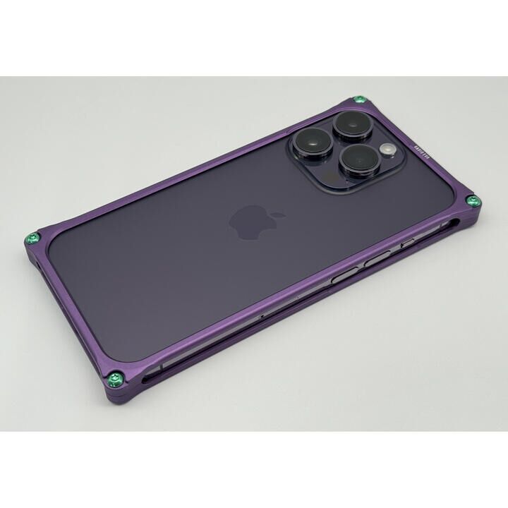 ギルドデザイン Solid Bumper ソリッドバンパー EVANGELION Limited MattePurple (初号機) iPhone 14 Pro_1