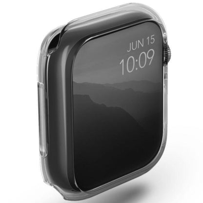 UNIQ GLASE Apple Watch ケース 45mm CLEAR/ SMOKE 2色パック