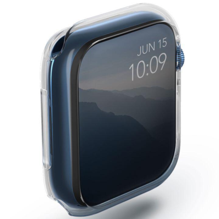 UNIQ GLASE Apple Watch ケース 45mm CLEAR/ SMOKE 2色パック