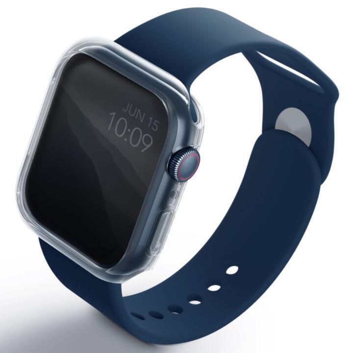 UNIQ GLASE Apple Watch ケース 45mm CLEAR/ SMOKE 2色パック