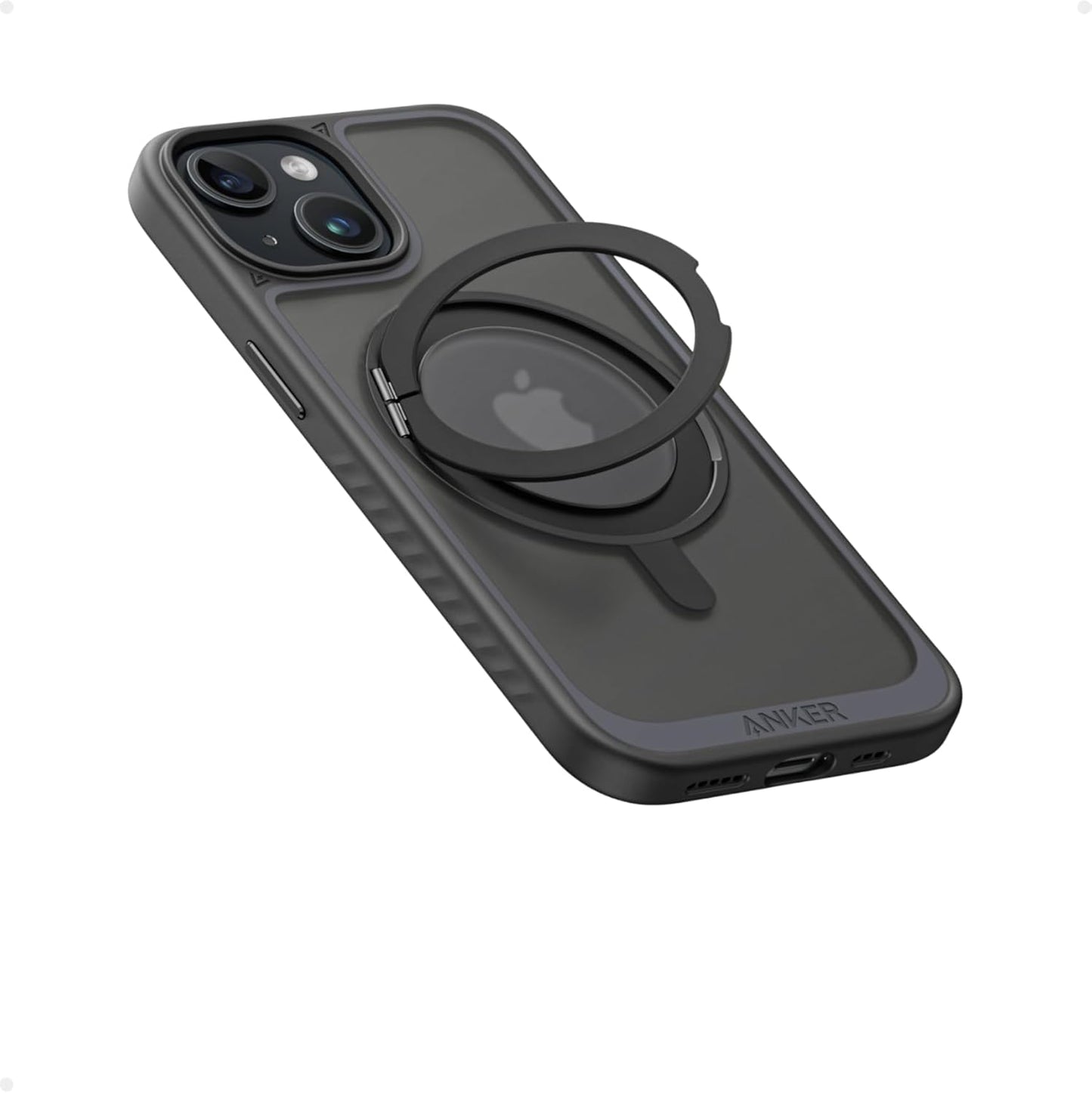 Anker MagGo Magnetic Case (360°リングスタンド, iPhone 15用)