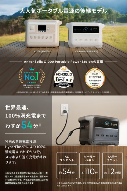 Anker Solix C1000 Gen 2 Portable Power Station