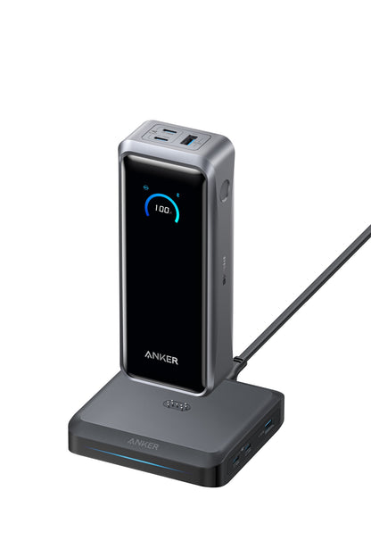 Anker Prime Power Bank (26250mAh, 300W) with Anker Prime Charging Base (150W, 3 Ports) ブラック