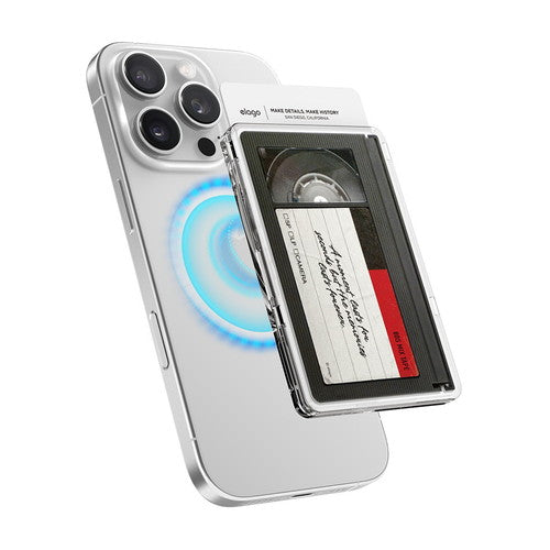 elago monthly elago MAGNETIC CLEAR CARD POCKET for iPhone with MagSafe