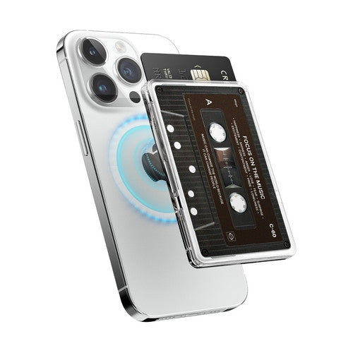 elago monthly elago MAGNETIC CLEAR CARD POCKET for iPhone with MagSafe
