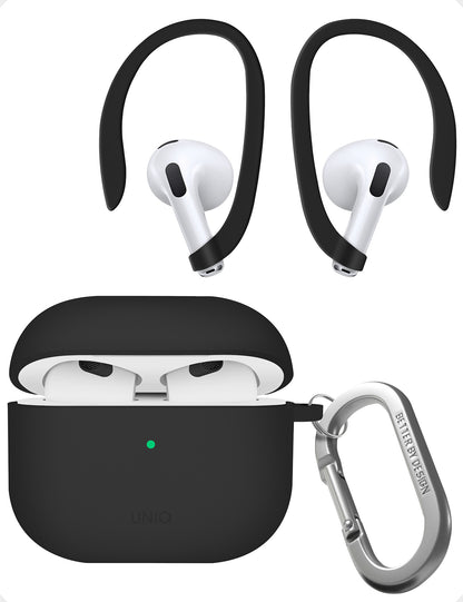 UNIQ NEXO AirPods 4 ACTIVE HYBRID シリコンケース SPORTS EAR HOOKS