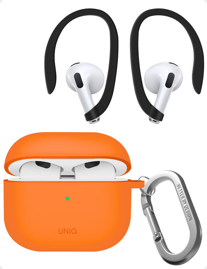 UNIQ NEXO AirPods 4 ACTIVE HYBRID シリコンケース SPORTS EAR HOOKS
