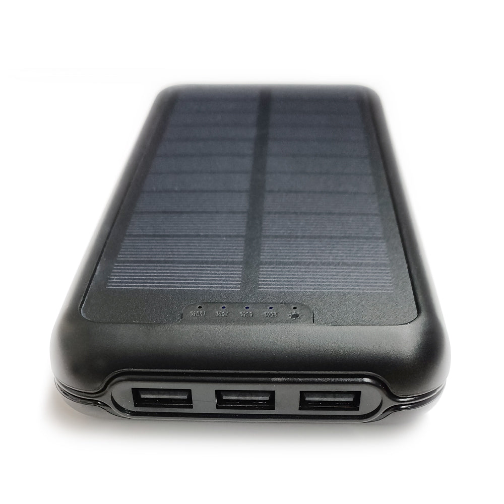 air-J ポータブルモバイルソーラーバッテリー 20000mAh LED照明付き