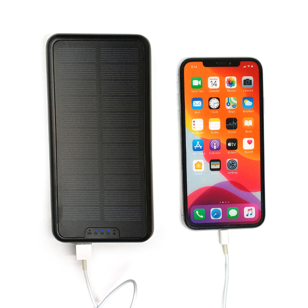 air-J ポータブルモバイルソーラーバッテリー 20000mAh LED照明付き